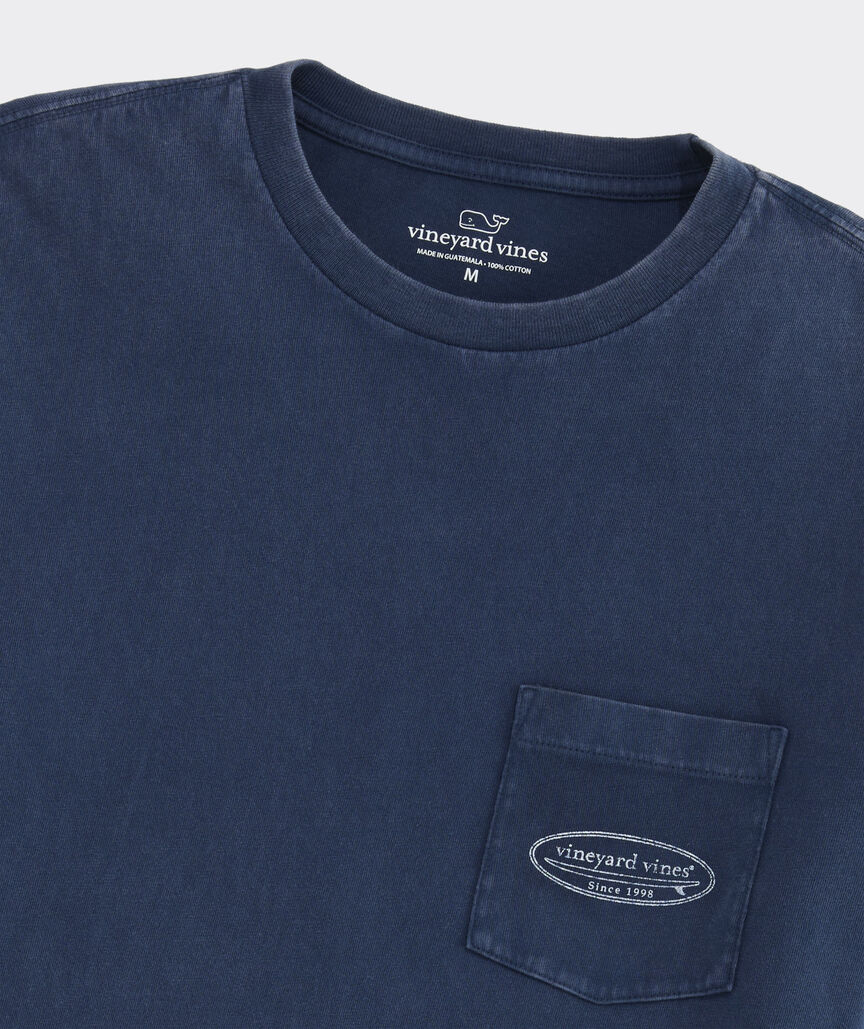 Drift-Dye Surf Logo Long-Sleeve Pocket Tee