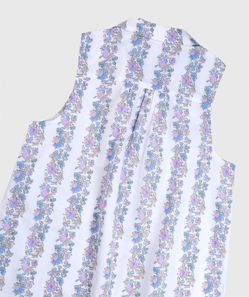 OUTLET Bella Floral Sleeveless Popover Dress