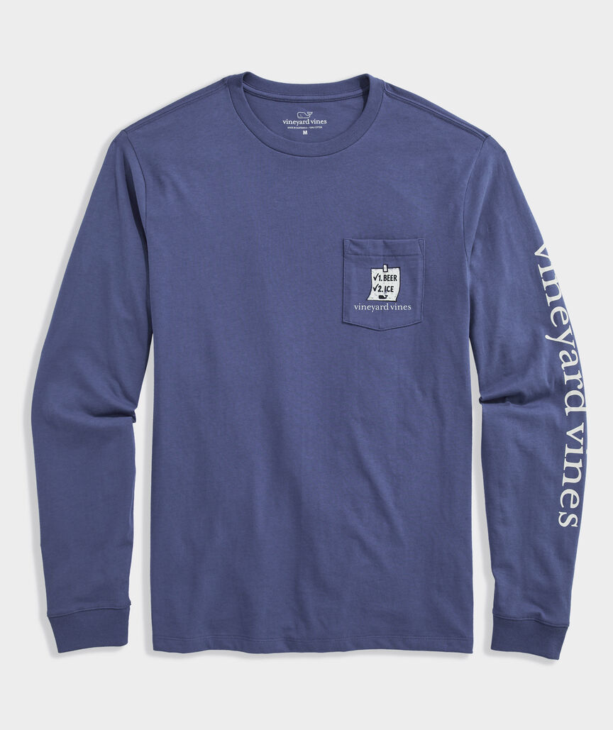 Bucket List Long-Sleeve Pocket Tee