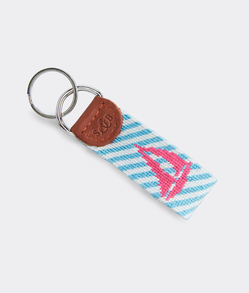 vineyard vines x Smathers & Branson Seersucker Key Fob