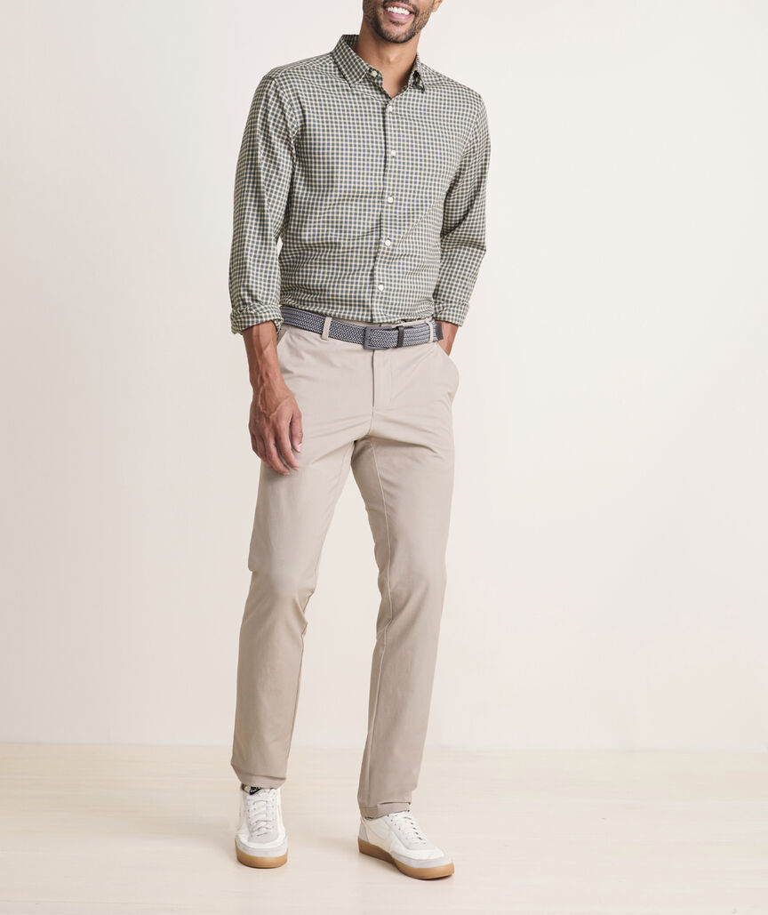 On-The-Go Brushed Twill Check Shirt