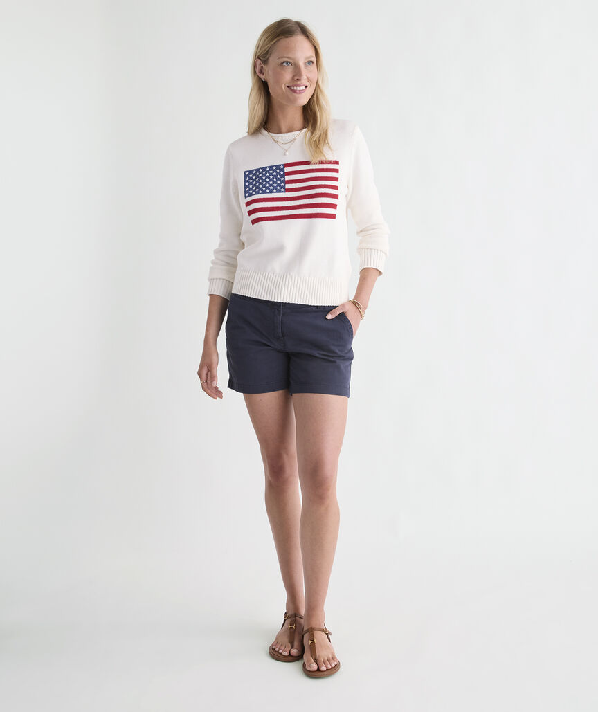 Katie Cotton Americana Rollneck Sweater