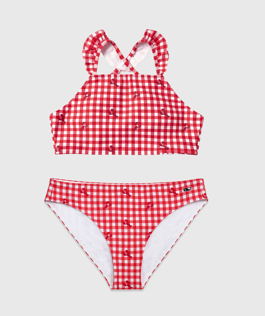 OUTLET Girls' Lobster Ruffle Bikini