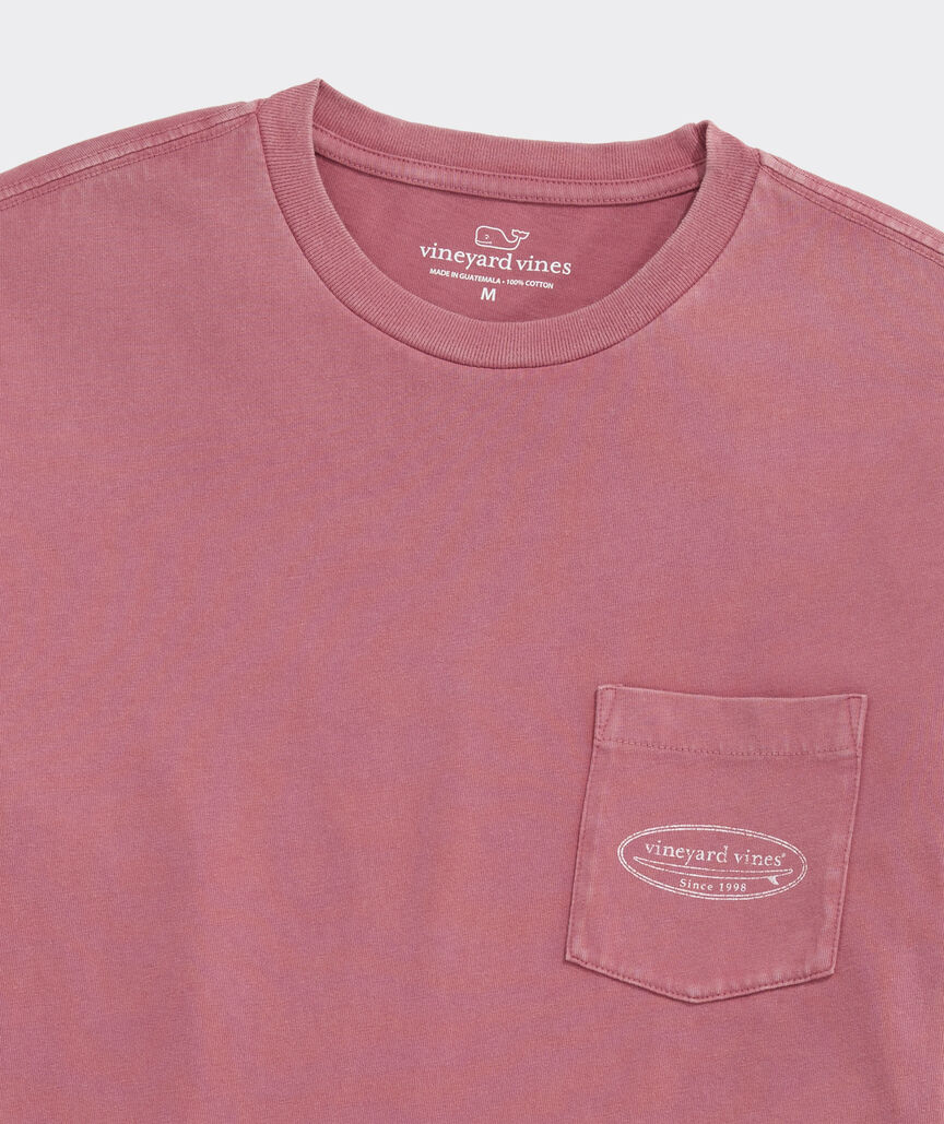 Drift-Dye Surf Logo Long-Sleeve Pocket Tee