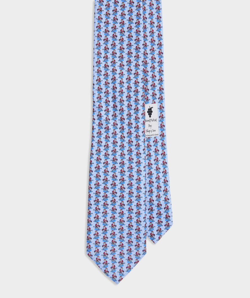 Skiing Santa Silk Tie
