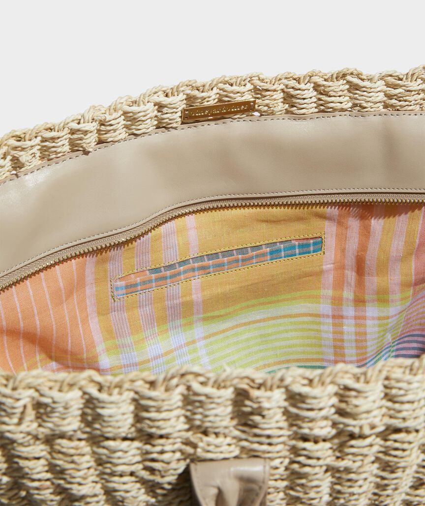 Twisted Straw Basket Tote