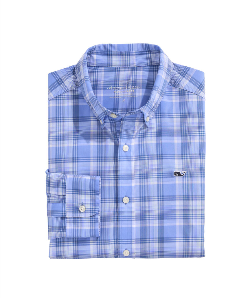 OUTLET Performance Nylon Plaid Shirt