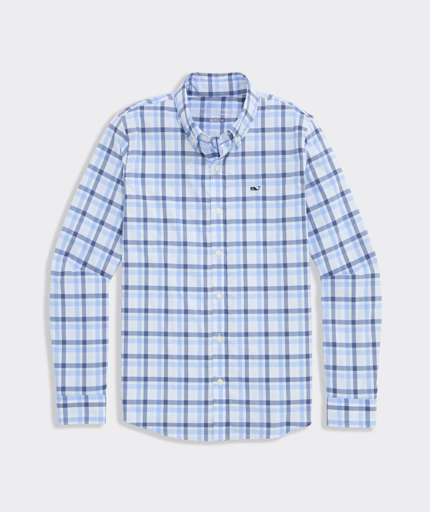 Boys' Performance Plaid Featherweight Shirt