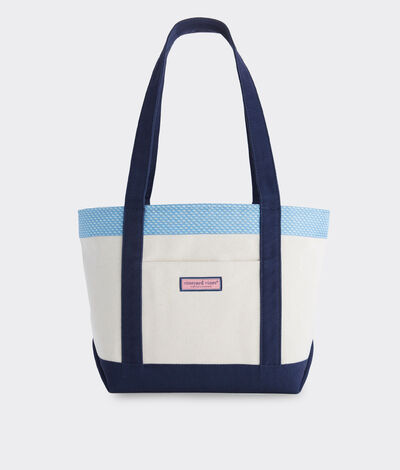 Vineyard Vines Vineyard Whale Classic Tote Bag (Sea Splash) (100% Silk)