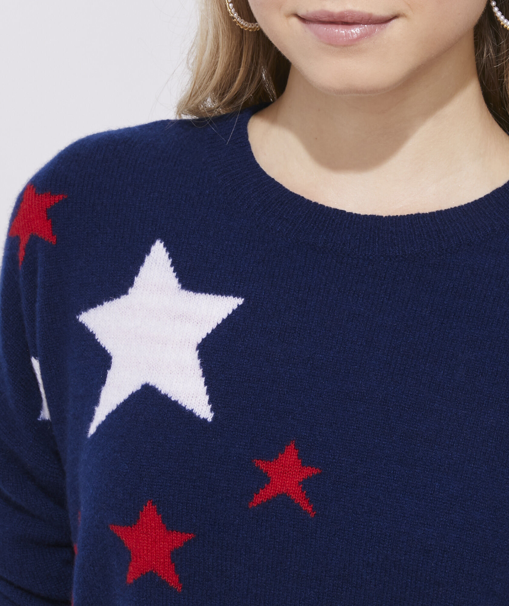 Shop Seaspun Cashmere Star Crew Sweater 