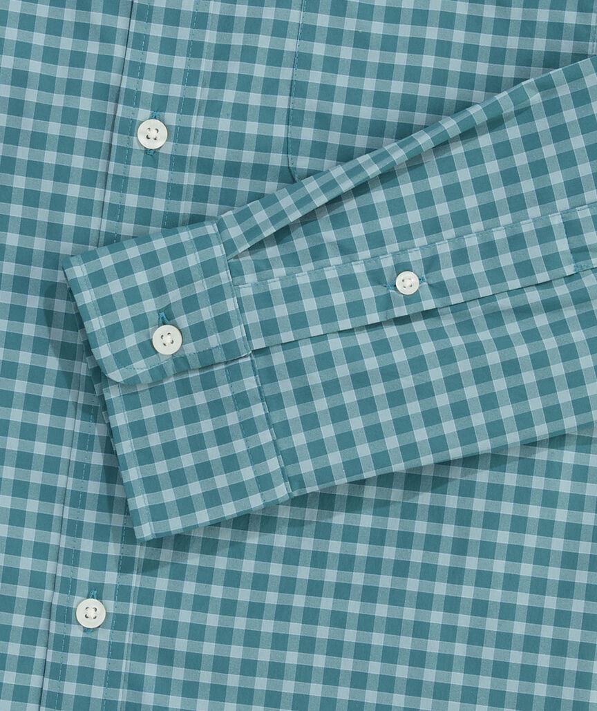 Performance Lemon Shark Gingham Featherweight Shirt