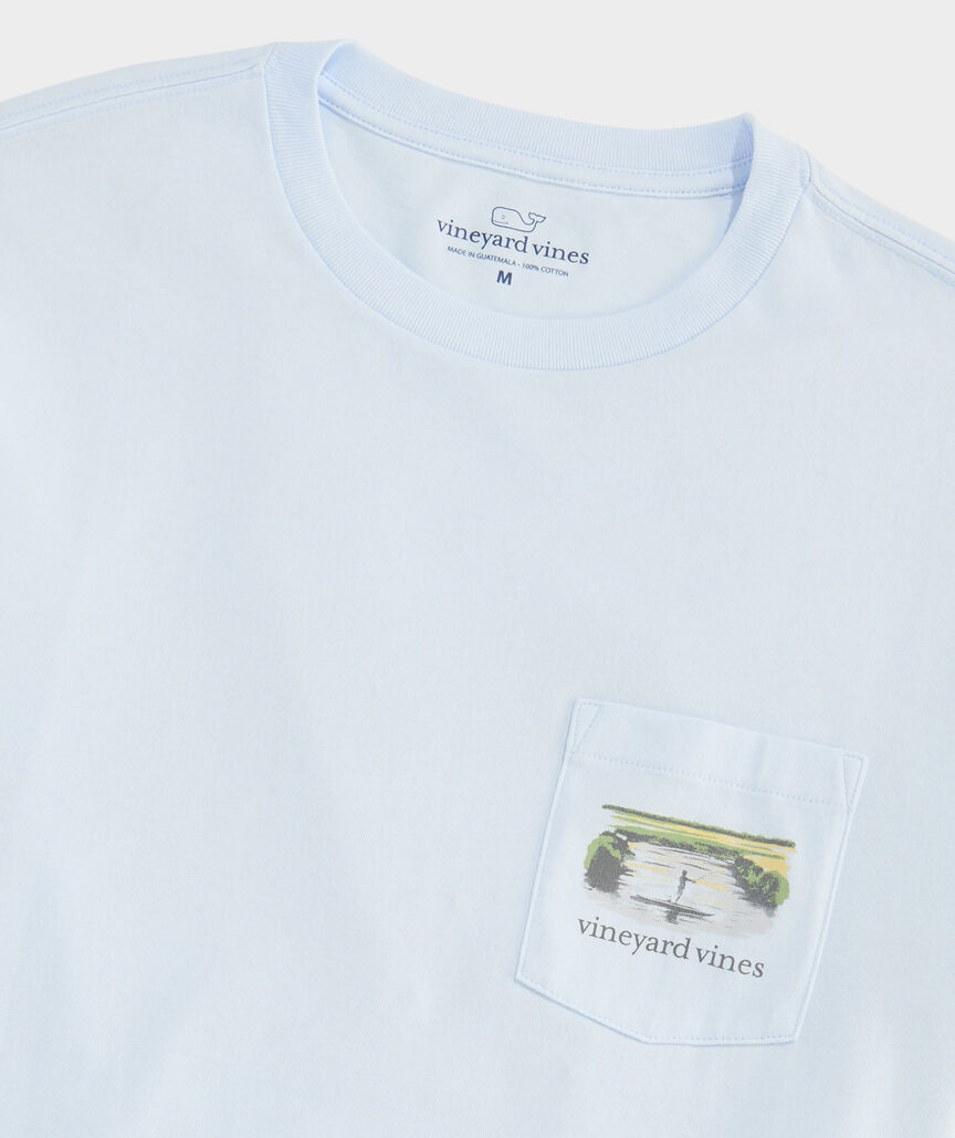 Flats Watercolor Scenic Long-Sleeve Pocket Tee