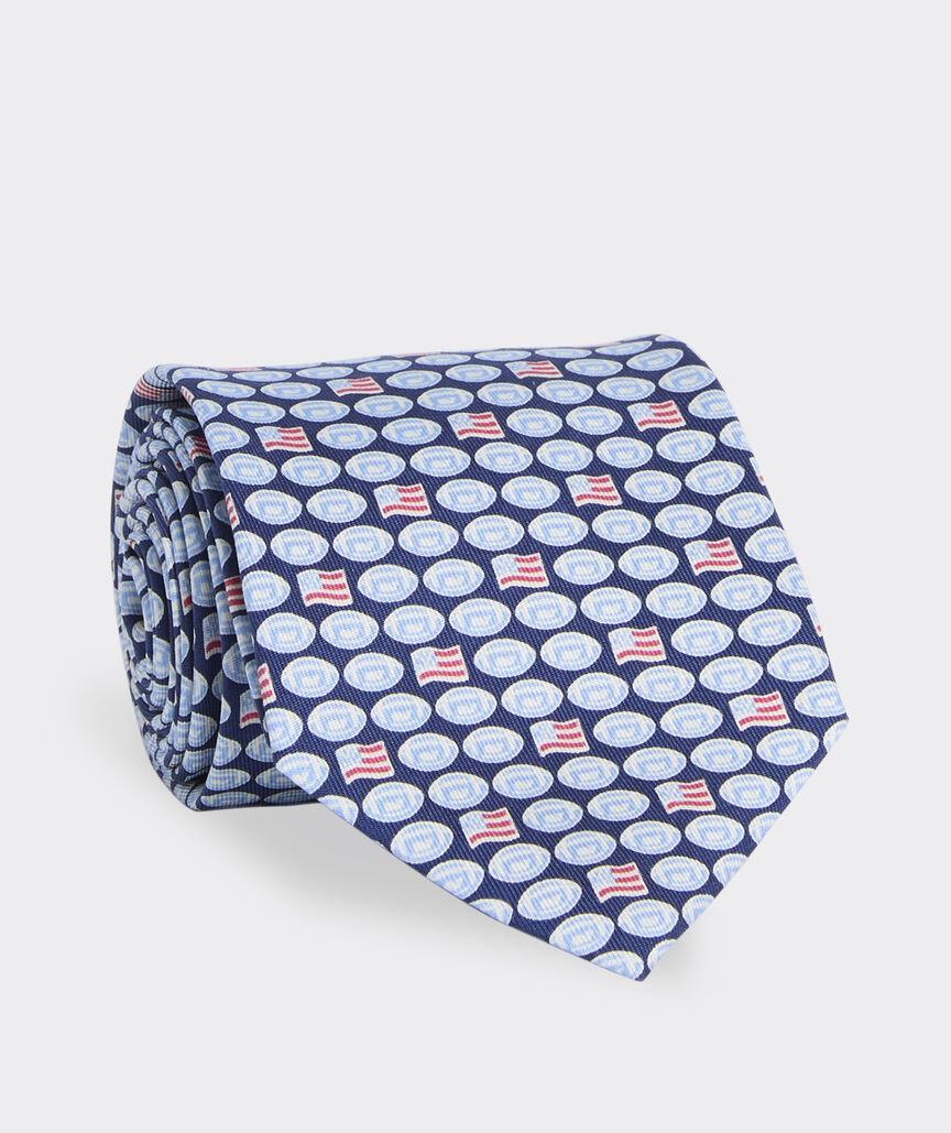 Flag Football Silk Tie