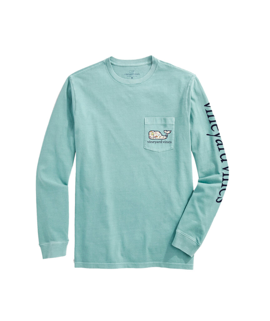 OUTLET Women's Fall Icons Whale Long-Sleeve Pocket Tee