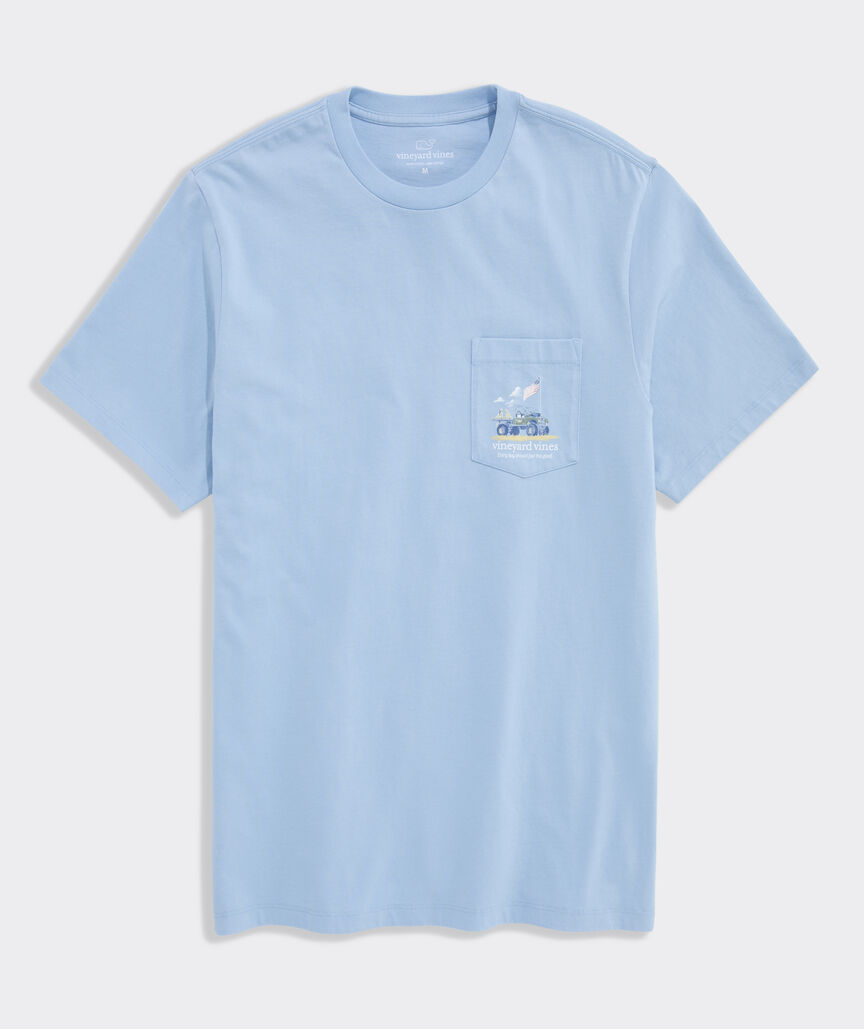 Painted Americana Truck Short-Sleeve Pocket Tee