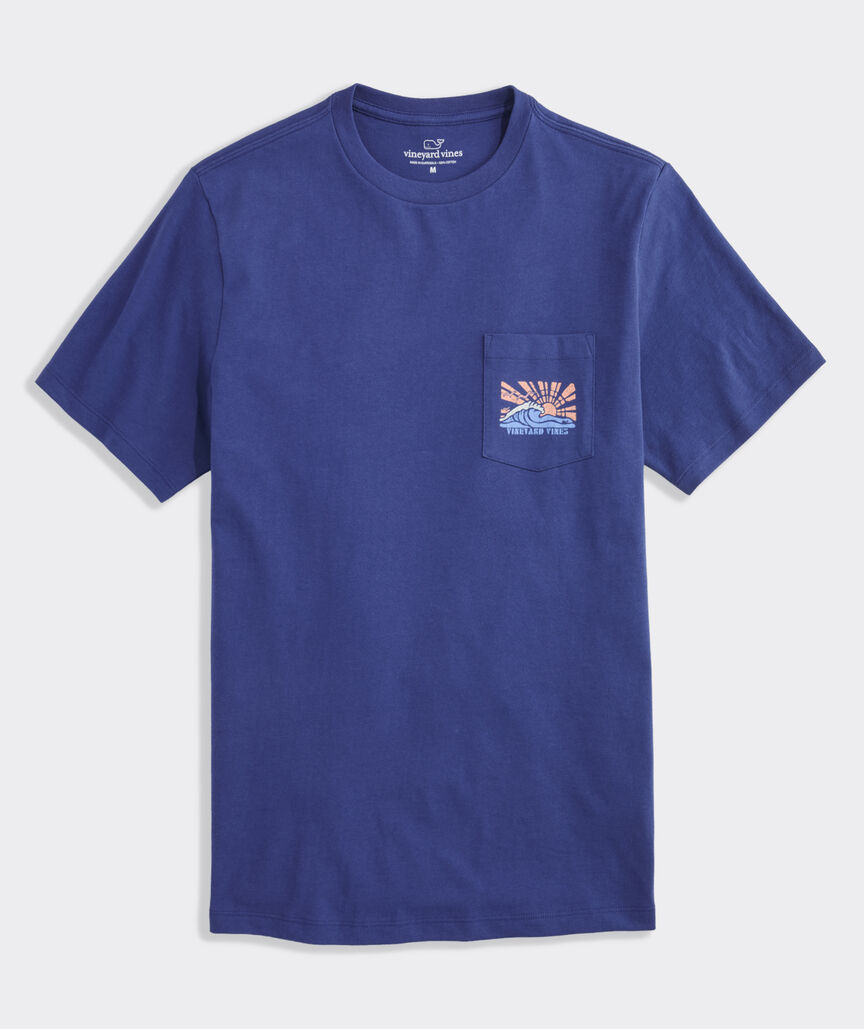 Sunray Wave Short-Sleeve Pocket Tee