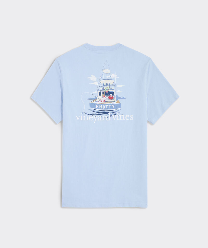 Santa Sport Fishing Short-Sleeve Pocket Tee