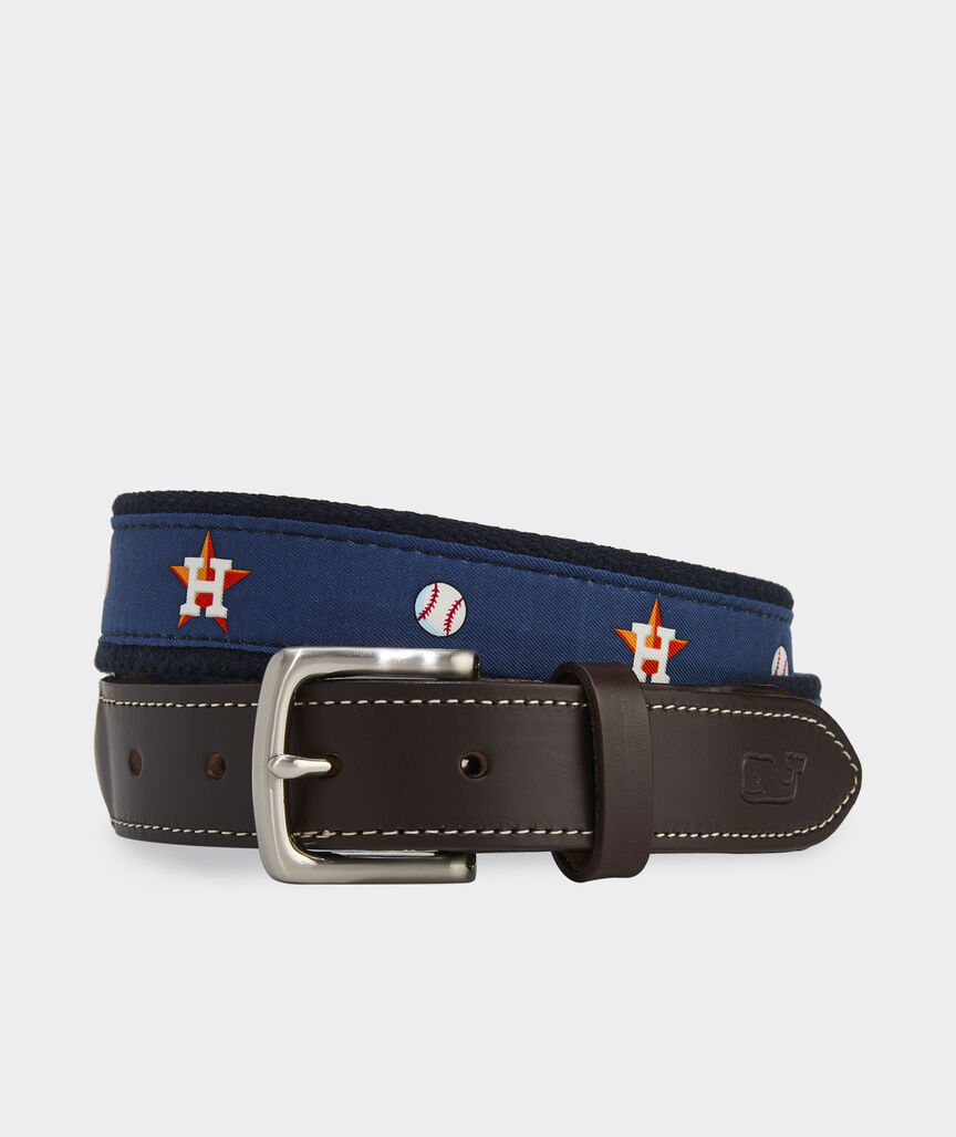 Houston Astros Canvas Club Belt