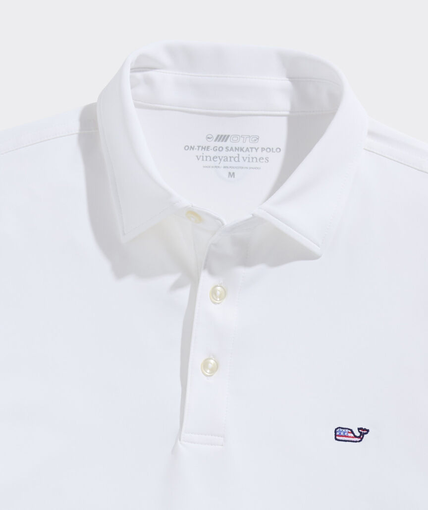 Performance American Flag Whale Solid Sankaty Polo