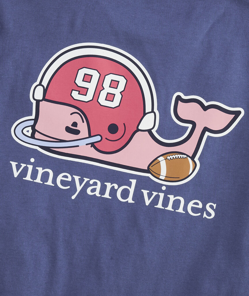 Football Whale Long-Sleeve Pocket Tee