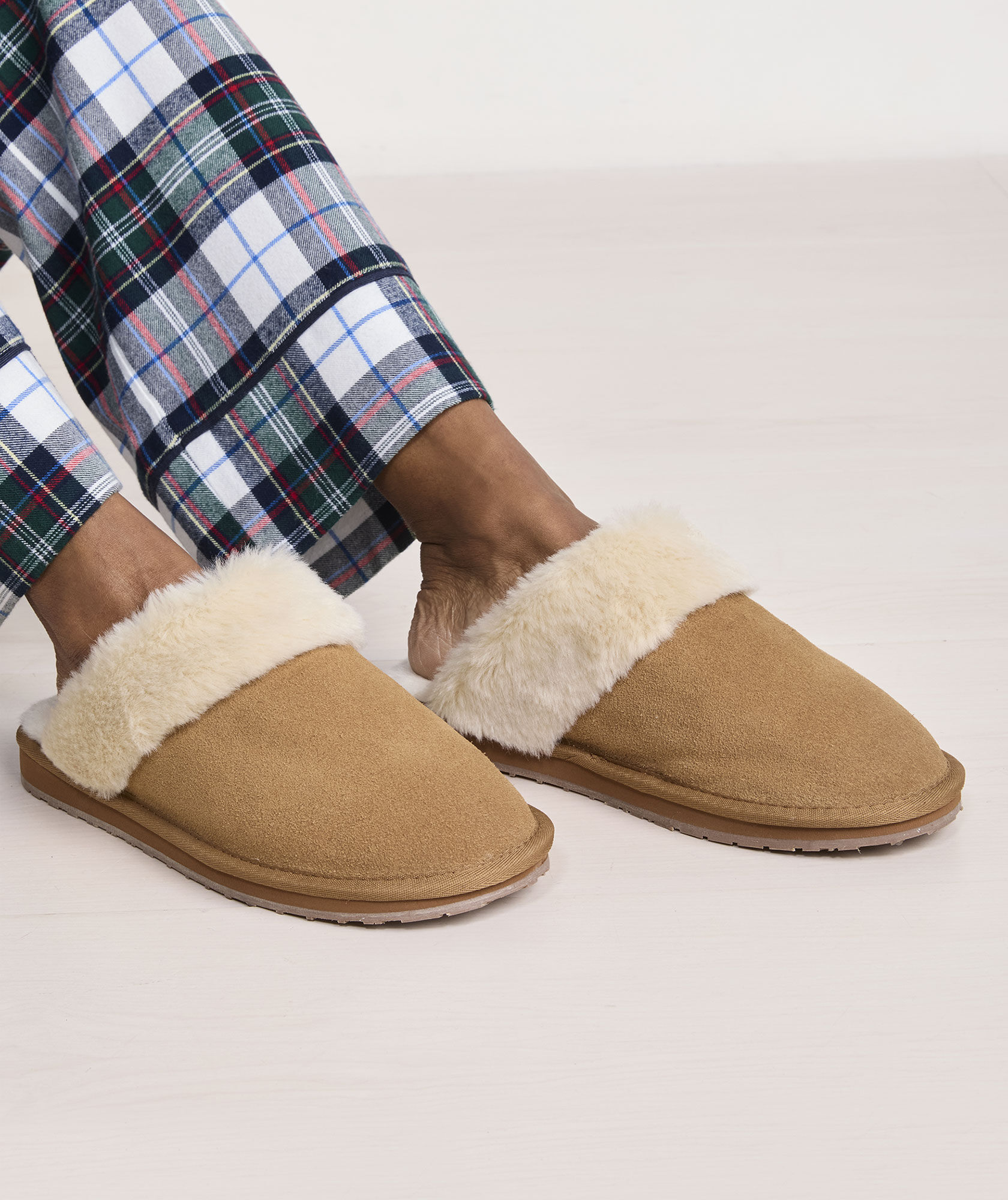 Suede Scuff Slippers