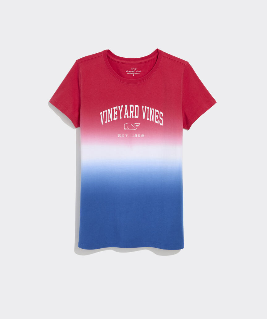 Dip-Dyed Heritage Arch Logo Short-Sleeve Tee