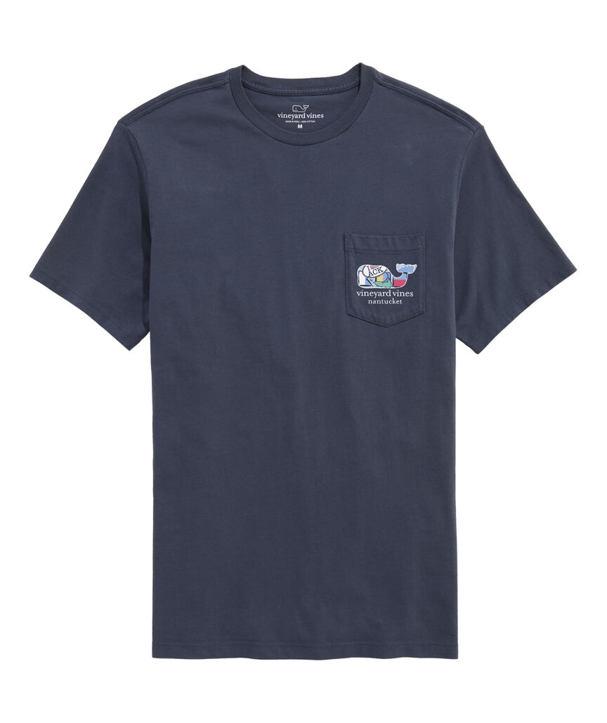 OUTLET Nantucket Sticker Whale Short-Sleeve Pocket Tee