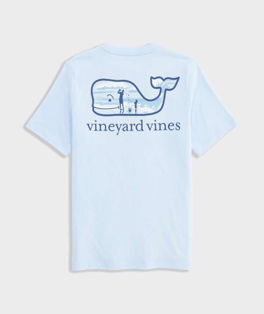 Boys' Fathers Day Golf Whale Short-Sleeve Pocket Tee