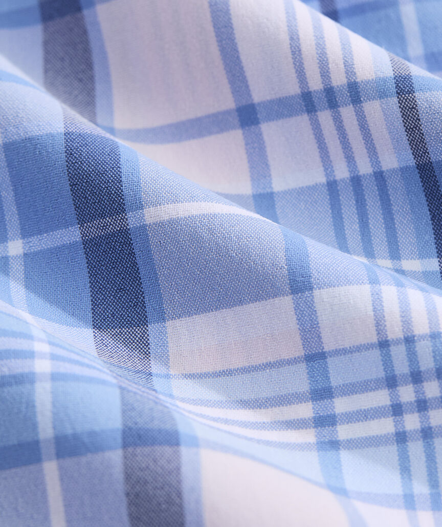 Performance Conch Shell Plaid Short-Sleeve Featherweight Shirt