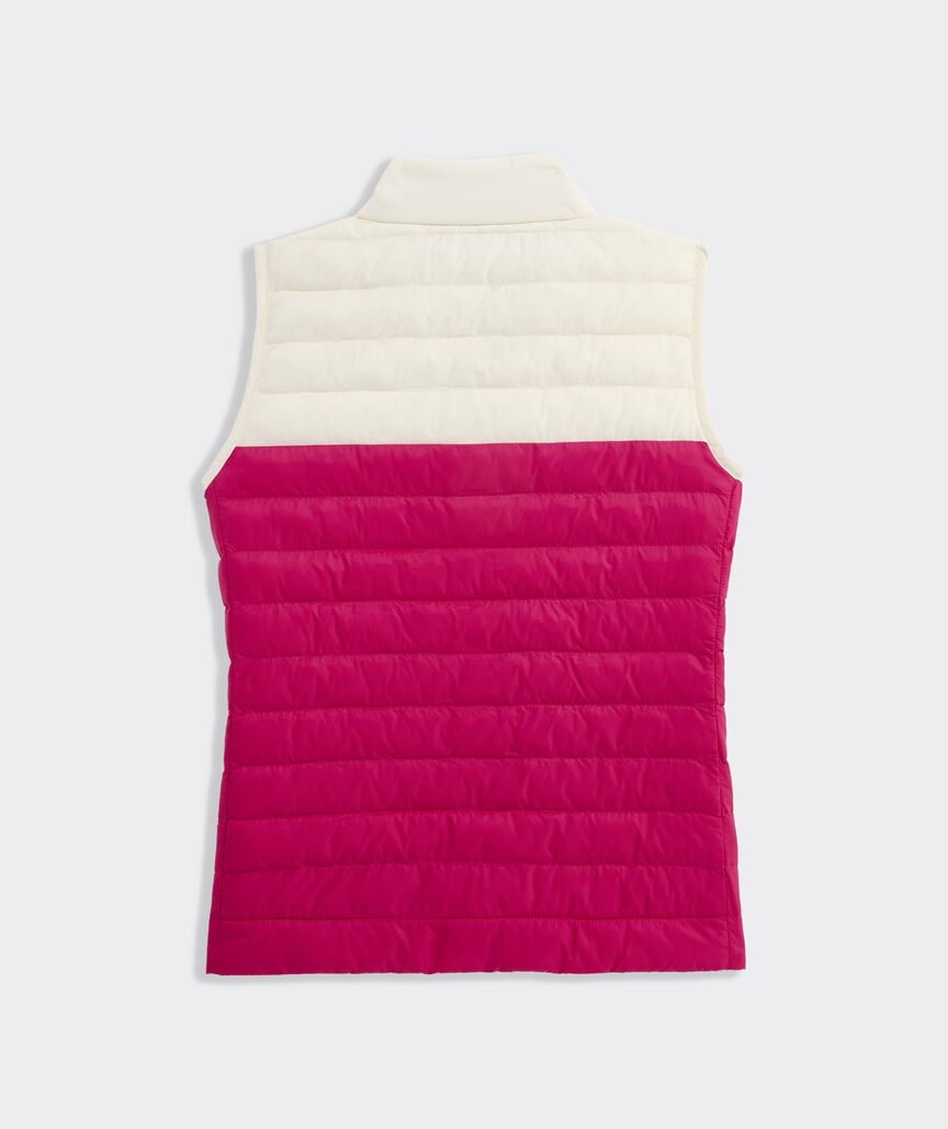Girls' Packable Shoreline Colorblock Puffer Vest