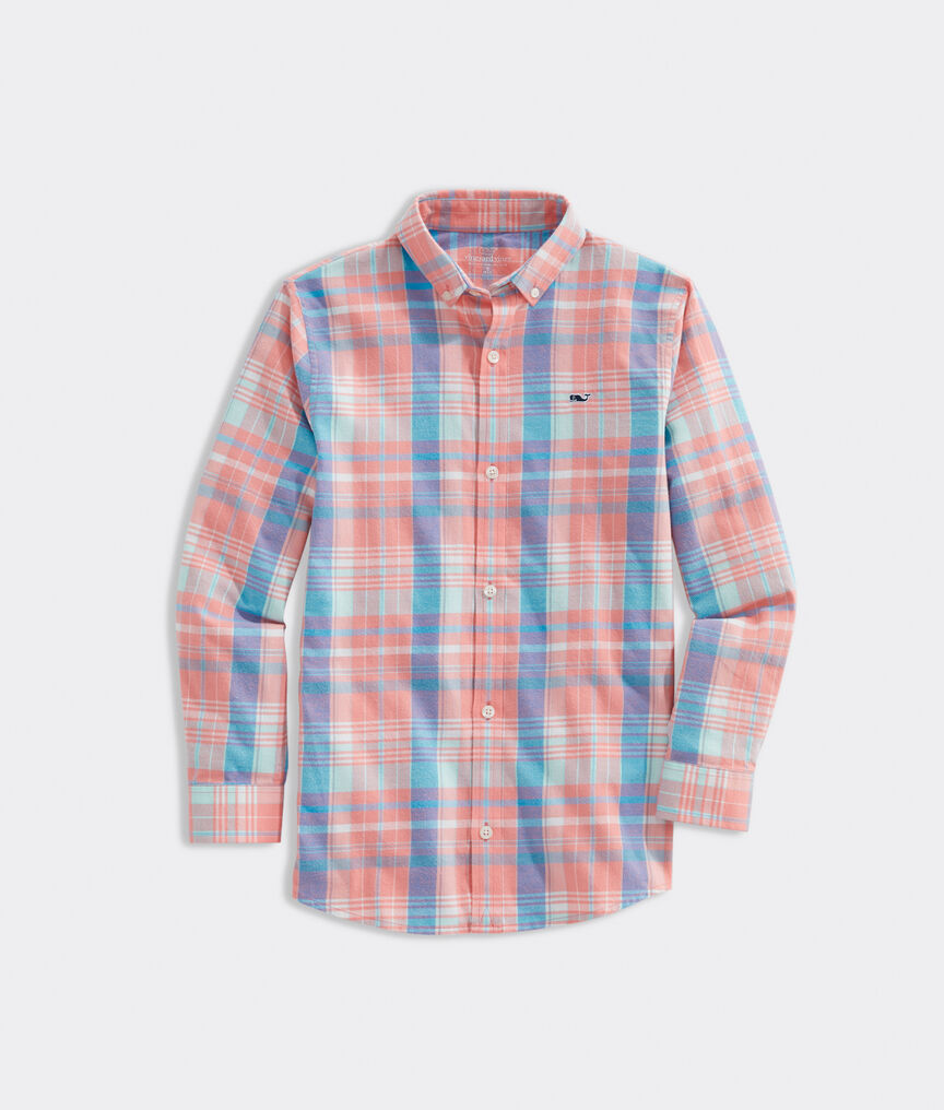 Boys' Flannel Whale Shirt