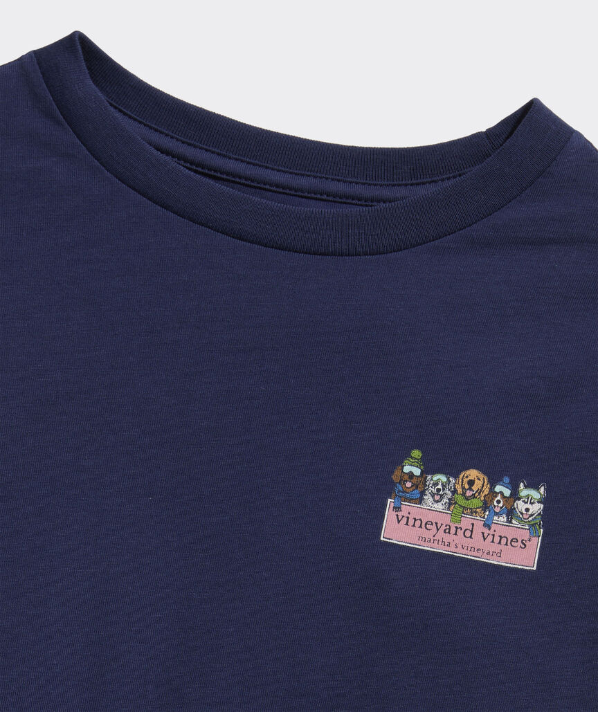 Boys' Winter Pups Logo Box Long-Sleeve Tee