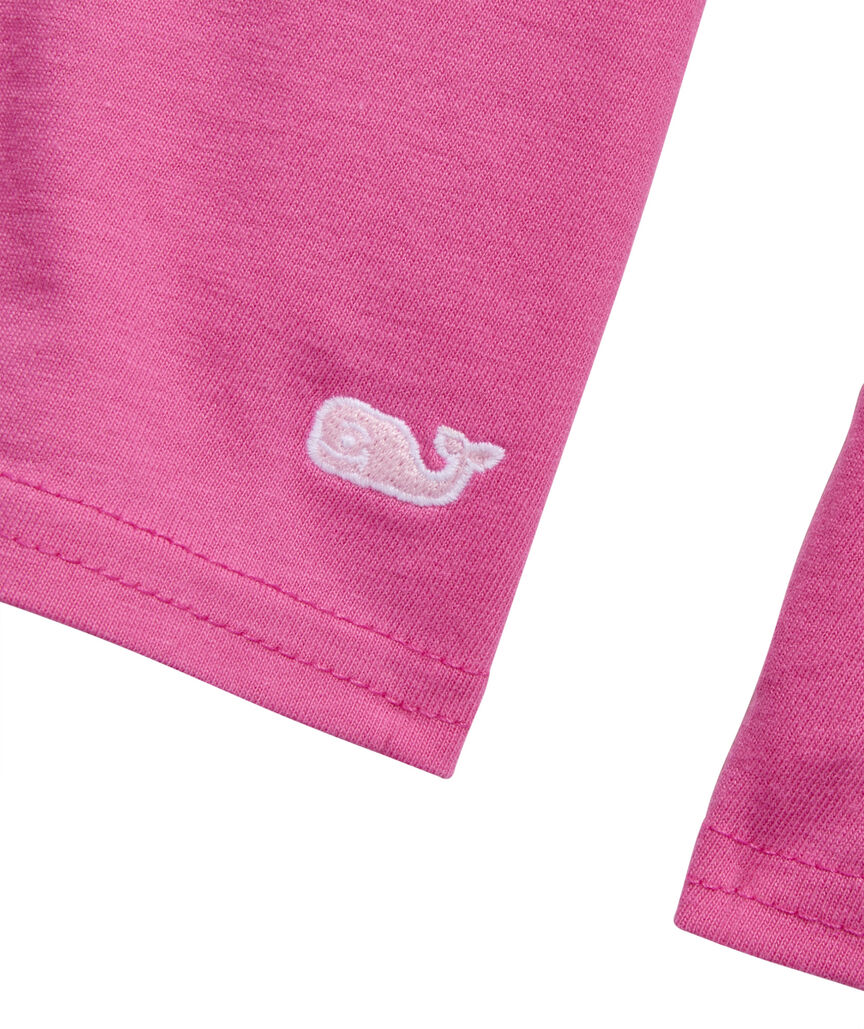 OUTLET Girls' Puff-Sleeve Sequin Whale Long-Sleeve Tee