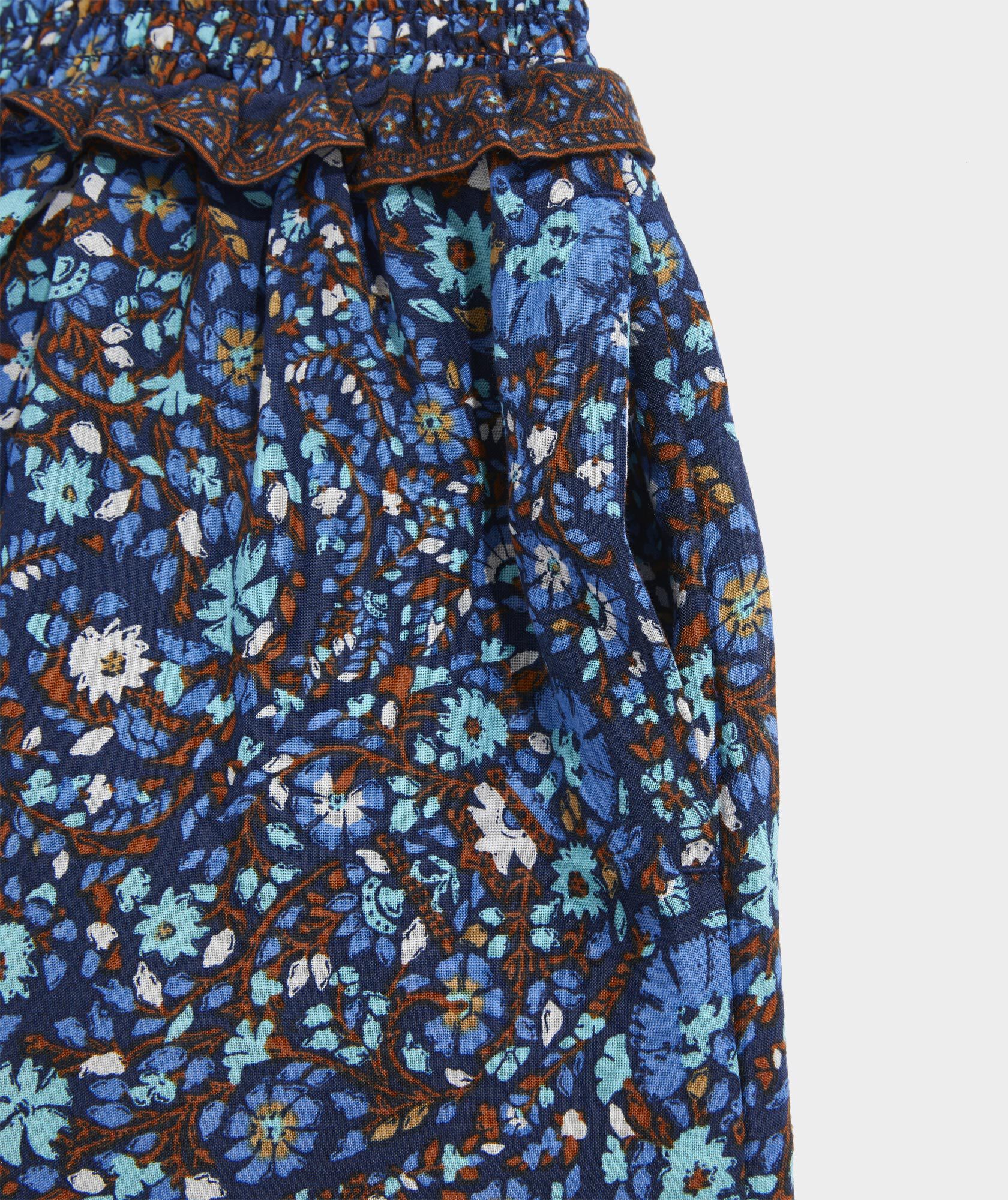 Girls Cottagecore Maxi Dress - Smocked Puff Sleeve Boho Dress With Square Neck For 8-14 Year Olds