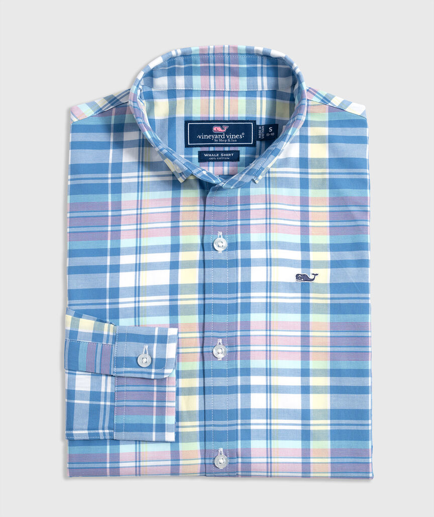 OUTLET Boys' Poplin Plaid Shirt