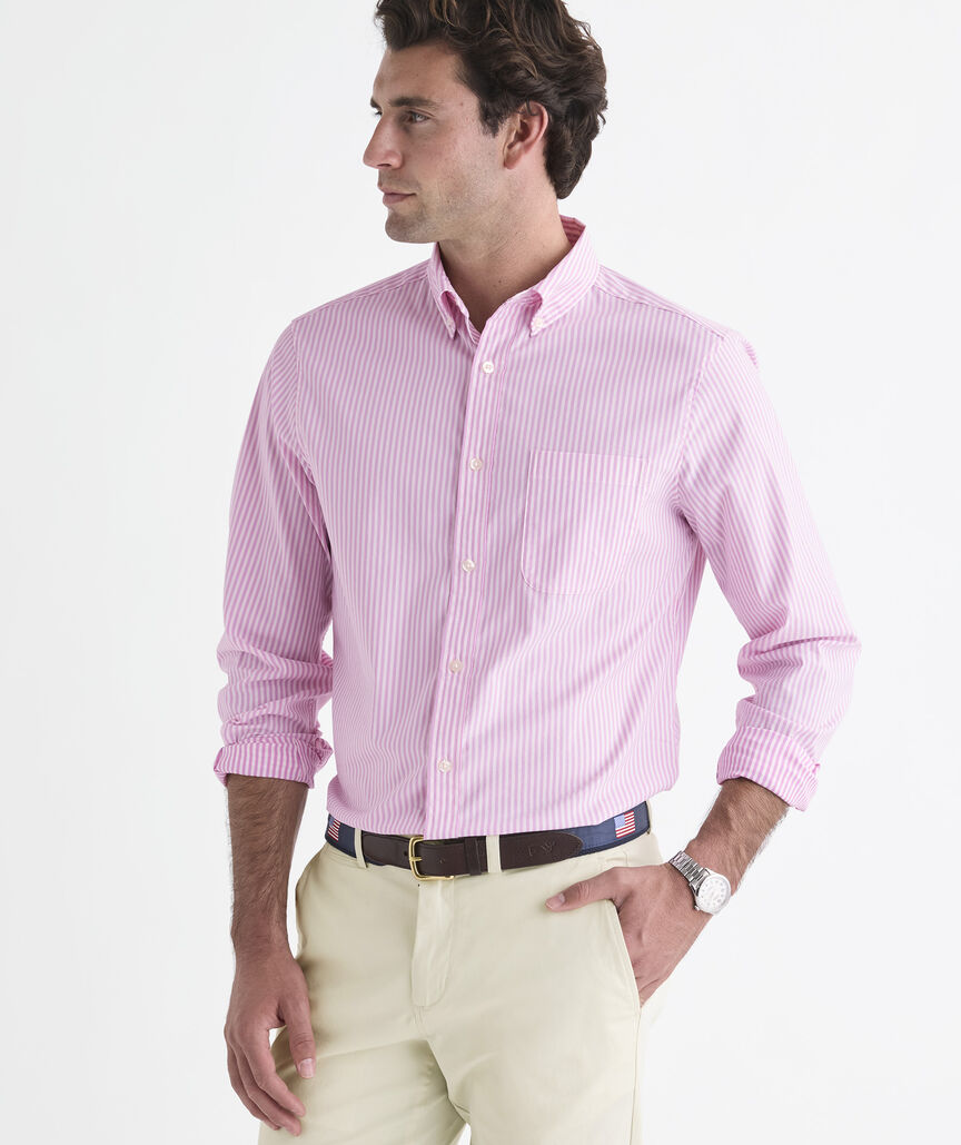 Performance Cotton Marathon Stripe Shirt