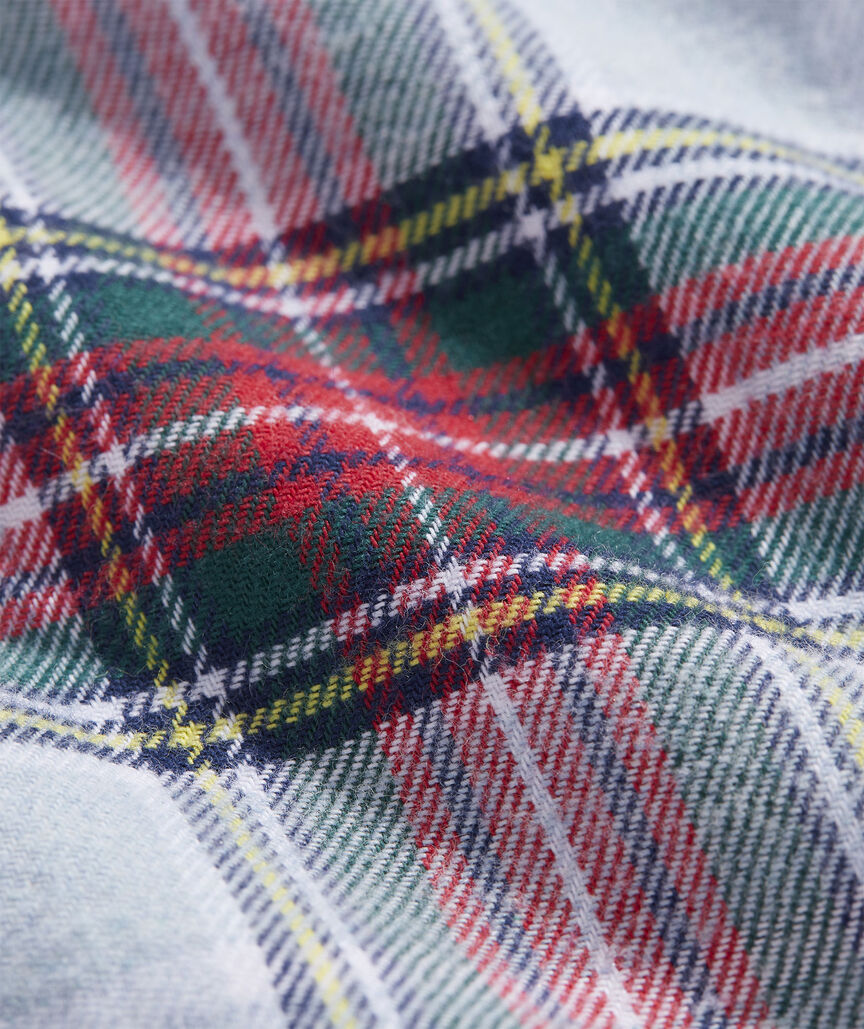 Shop Boys' Stretch Cotton Flannel Tartan Shirt at vineyard vines