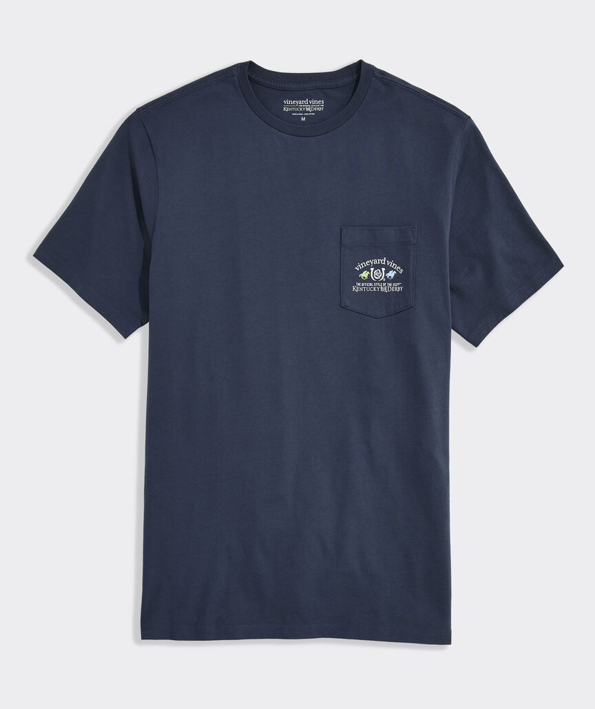 Kentucky Derby Whale Short-Sleeve Pocket Tee