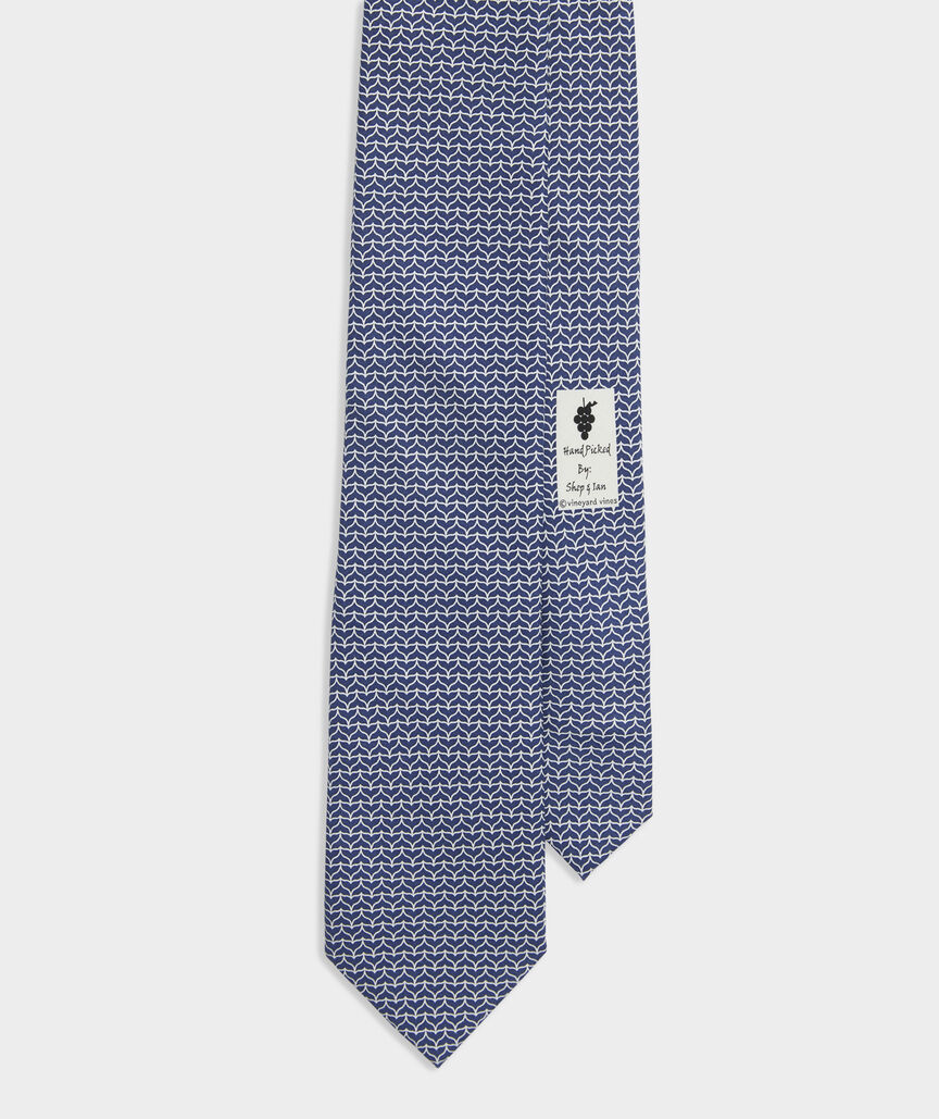 Whale Tail Geo Printed Tie