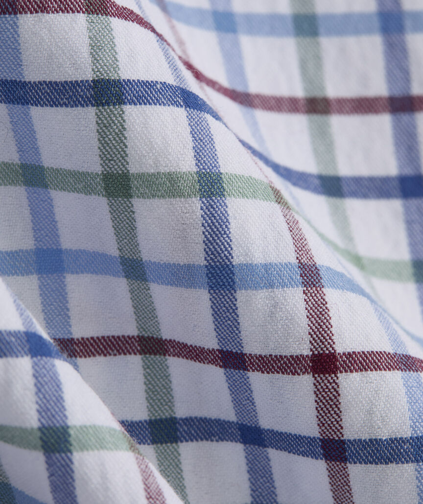 Boys' Performance Cotton Tattersall Shirt