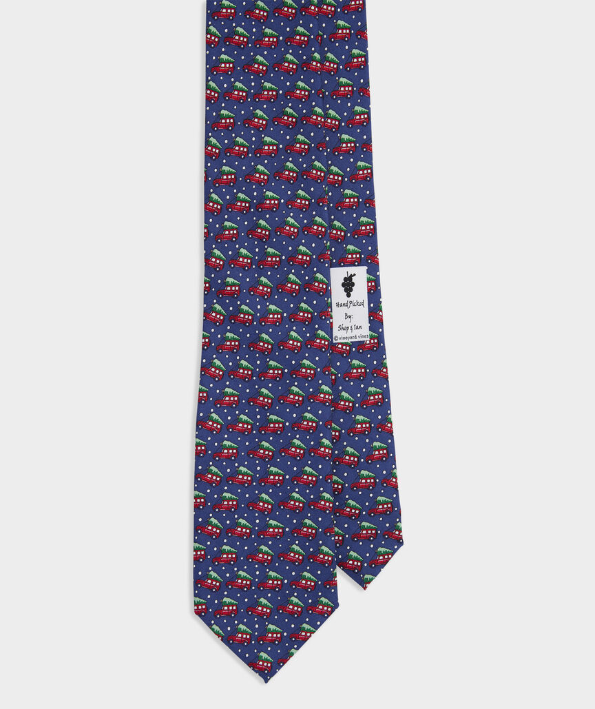 Truck & Tree Silk Tie