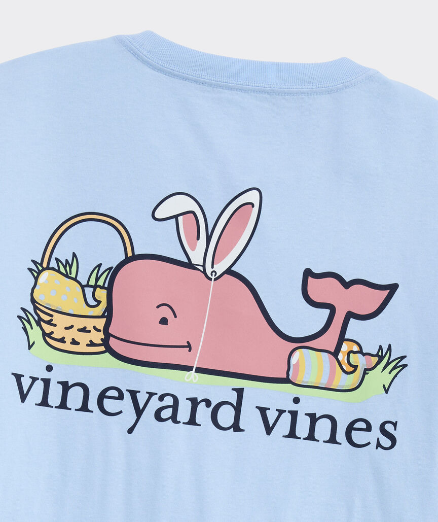 Easter Whale Long-Sleeve Pocket Tee