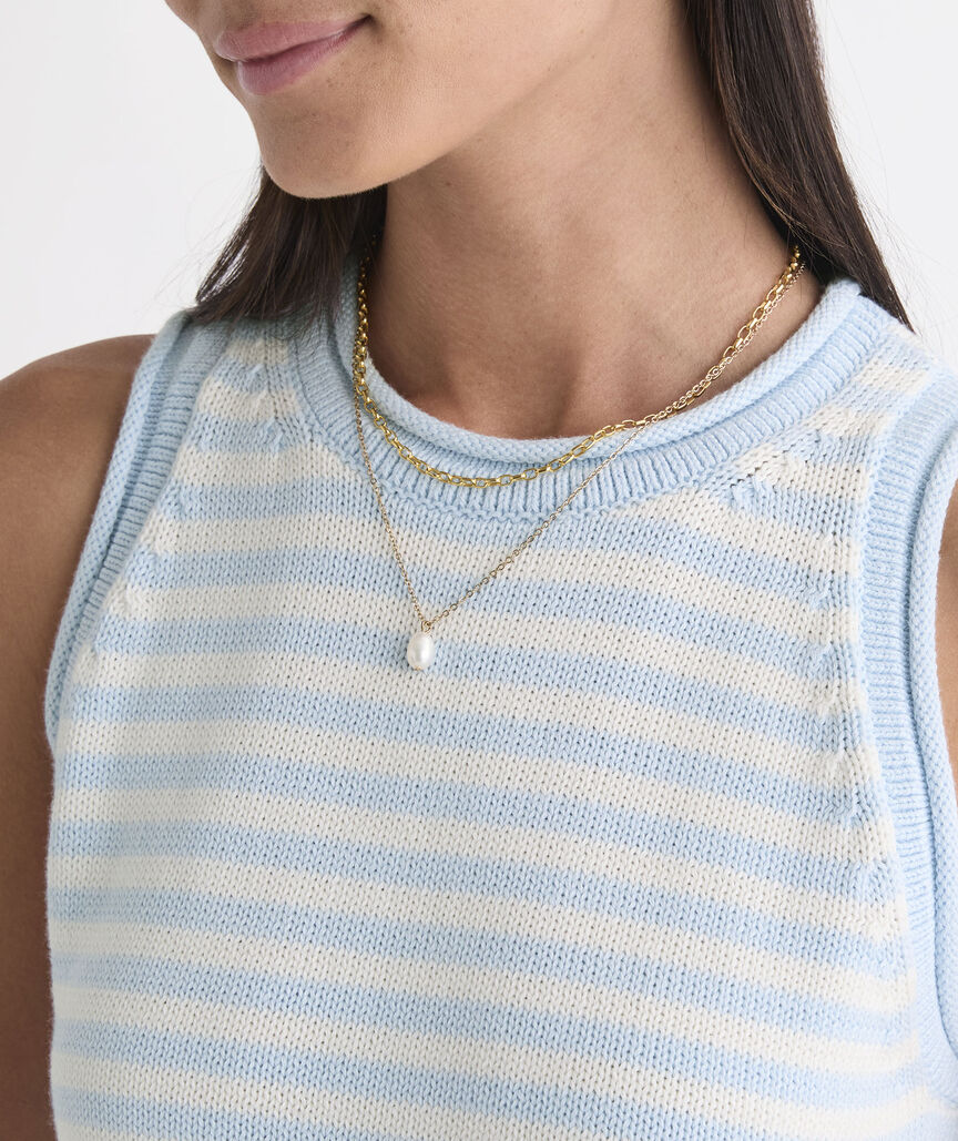 Katie Cotton Rollneck Sweater Tank