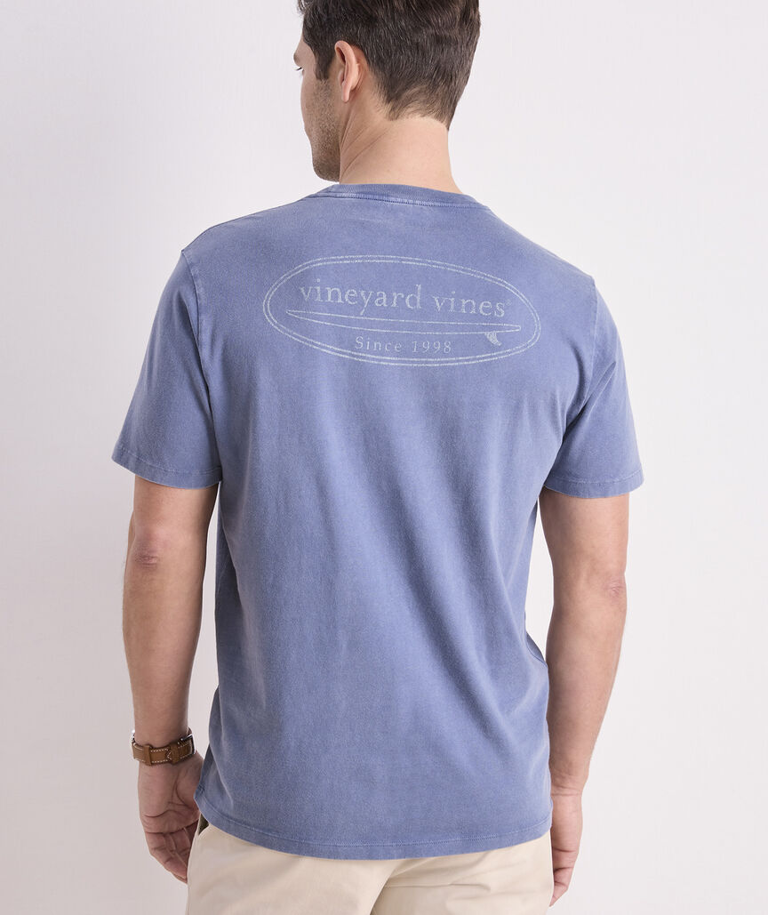 Drift Dye Outlined Surf Logo Short-Sleeve Pocket Tee