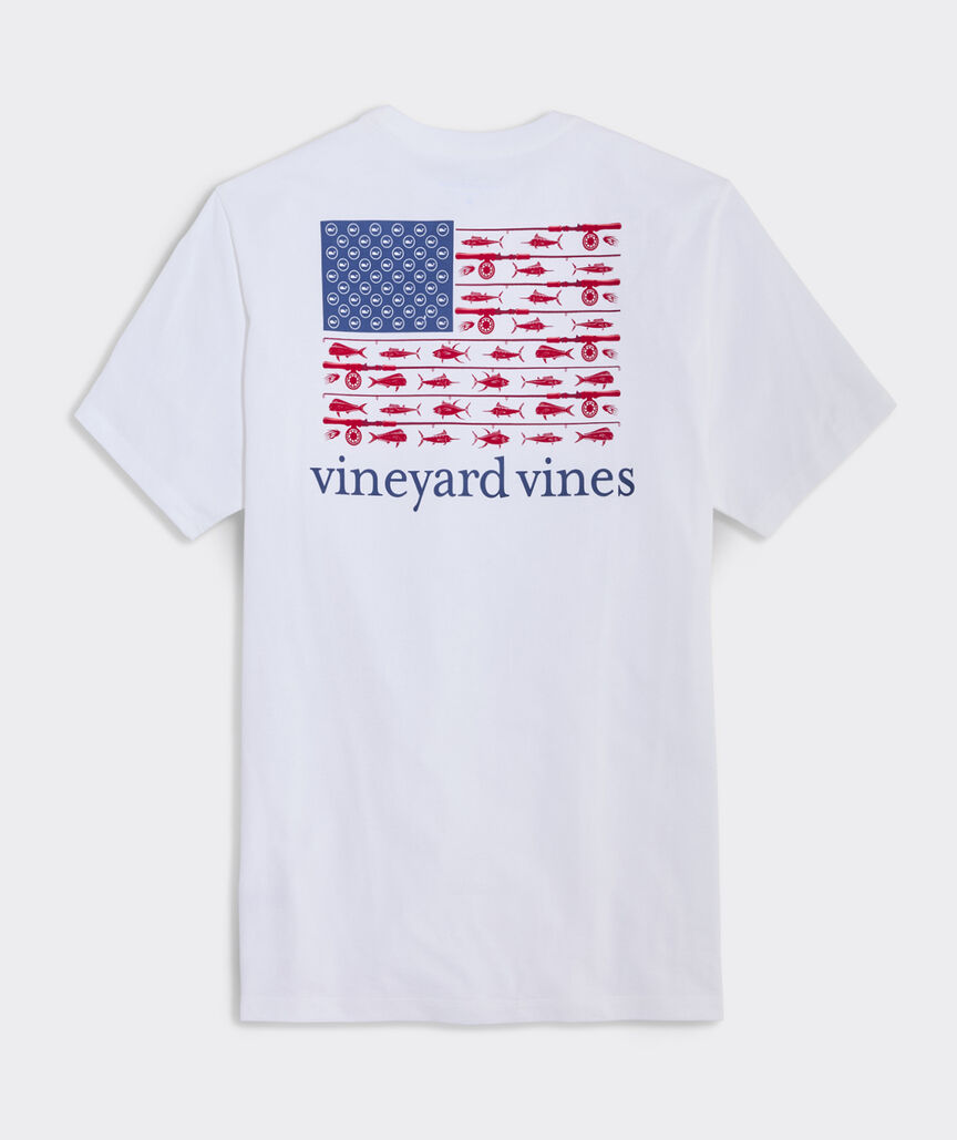 USA Reel Flag Short-Sleeve Pocket Tee