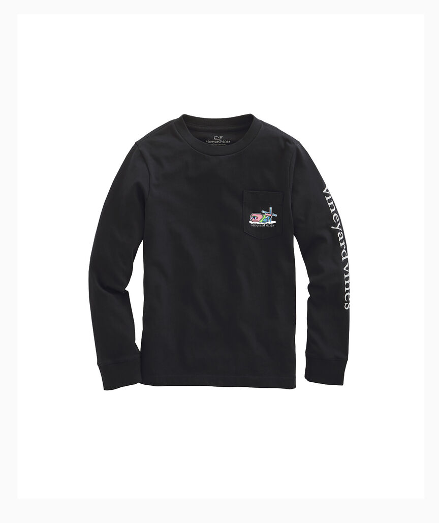 OUTLET Boys' Apres Ski Bro Whale Long-Sleeve Pocket Tee