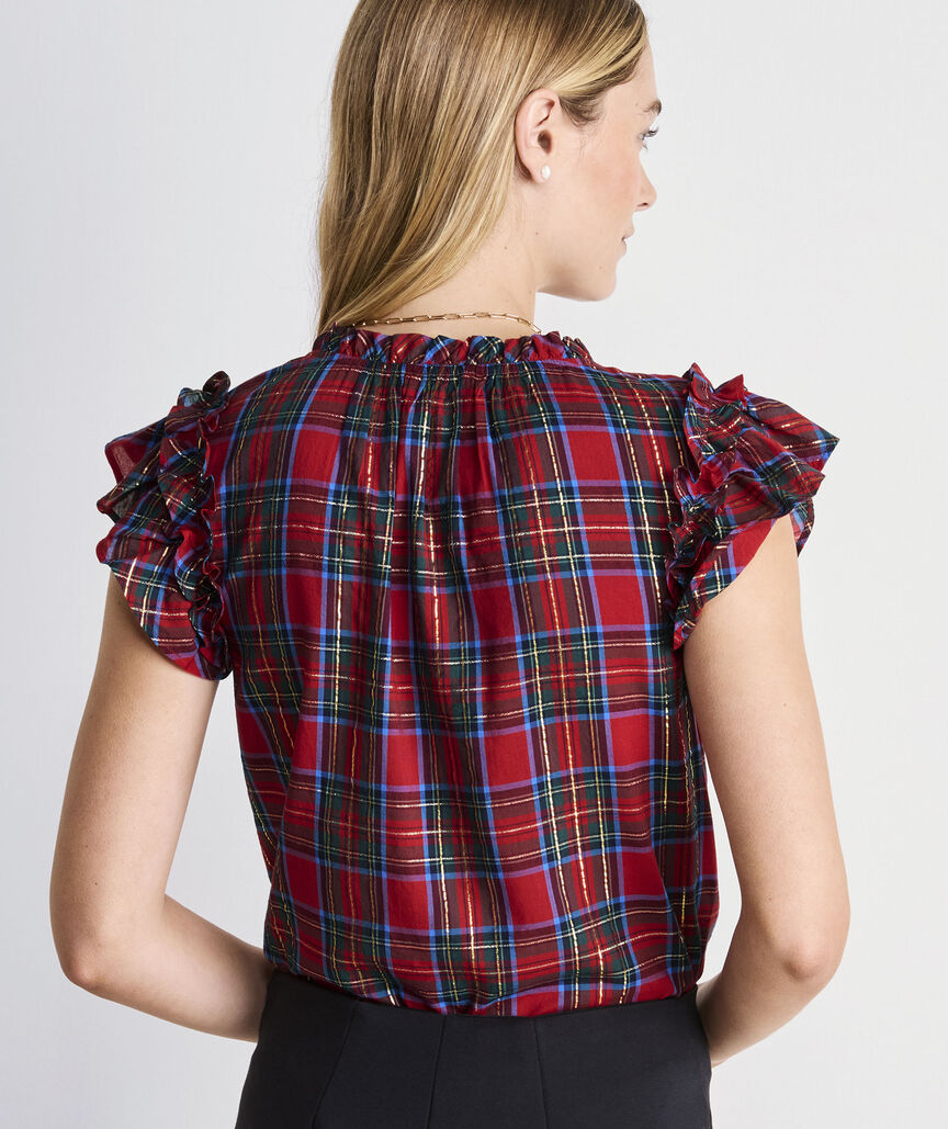 Adare Ruffle Popover Top