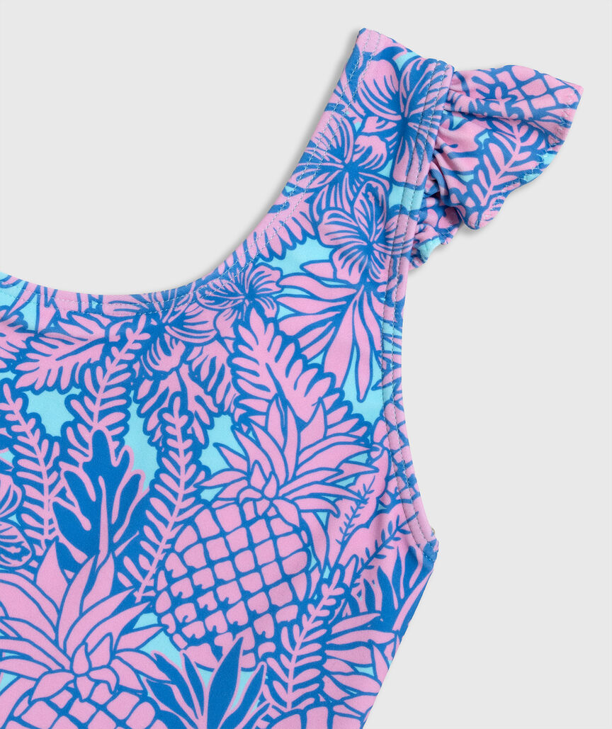 OUTLET Girls' Ruffle Scoop One-Piece