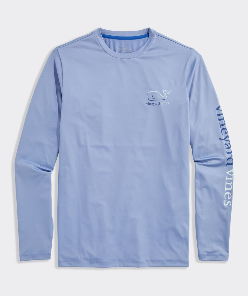 Performance Burgee Whale Long-Sleeve Harbor Tee