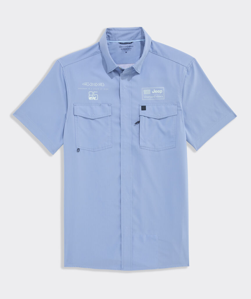 Jeep Collection Performance Short-Sleeve Harbor Shirt